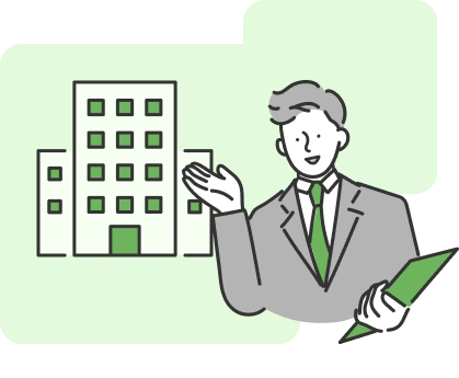 アパート経営は全体的な視点に立つことが大切であることを示すイラスト