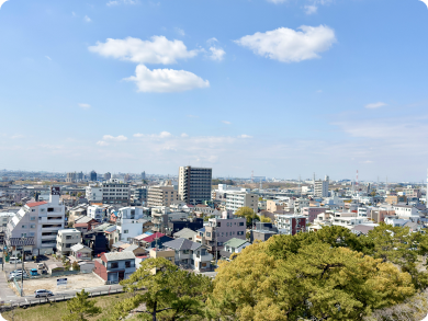 岡崎市の街並み